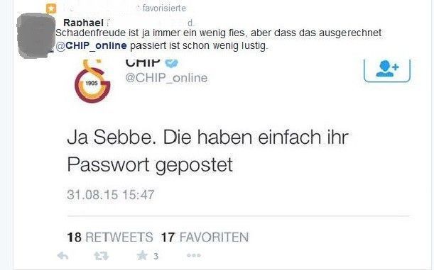 Twitter-Account gekapert: Computermagazin „CHIP“ wird unfreiwillig zur Fußball-Fanpage